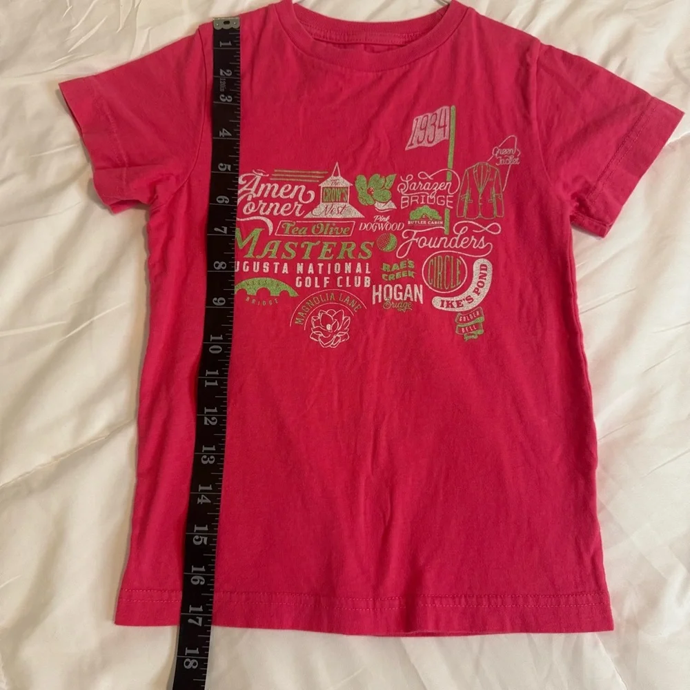The Masters Pink Golf Youth T-Shirt size xsmall - Picture 6 of 11